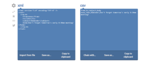 XML to CSV